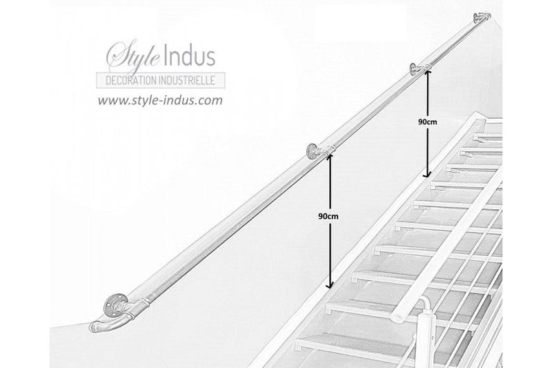 Quelle hauteur pour une main courante d'escalier ergonomique ? - Blog -  Métalenstock