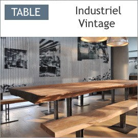 Table bois industriel