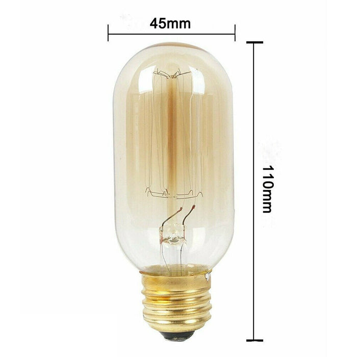 Ampoule Vintage Edison E27 Ambre T45 — styleindus