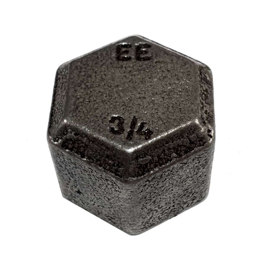 Bouchon Femelle acier fonte noire filetage 3/4" Ø27 sur filets 