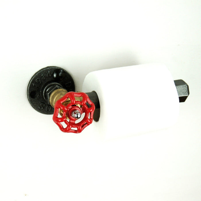 Dérouleur papier WC à volant | Modèle 1, petit volant fonte & laiton Distributeurs de papier hygiénique 