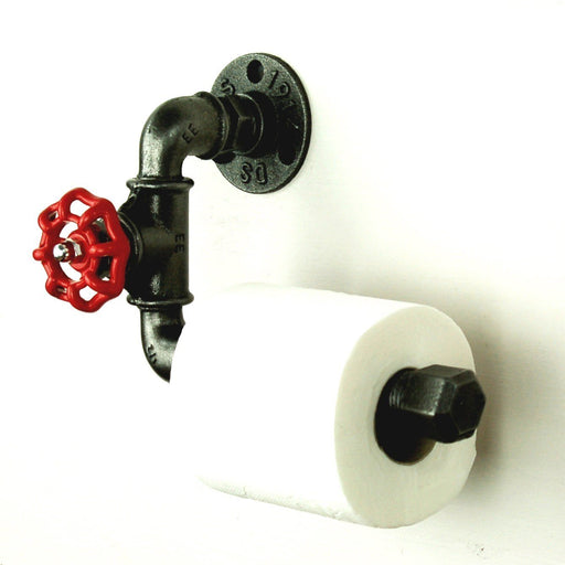Dérouleur papier WC style vanne | Modèle 3, petit volant fonte Distributeurs de papier hygiénique 