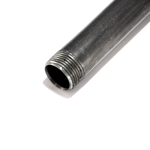 Mamelon bobine tube acier Noir filetage 1" Ø34 sur filets 50mm (5cm) 