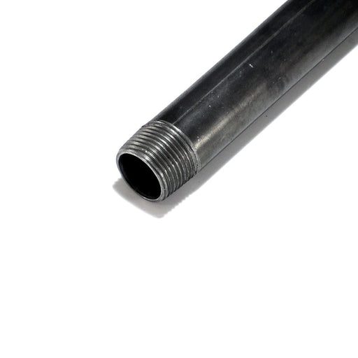 Mamelon bobine tube acier Noir filetage 3/4" Ø27 sur filets 50mm (5cm) 