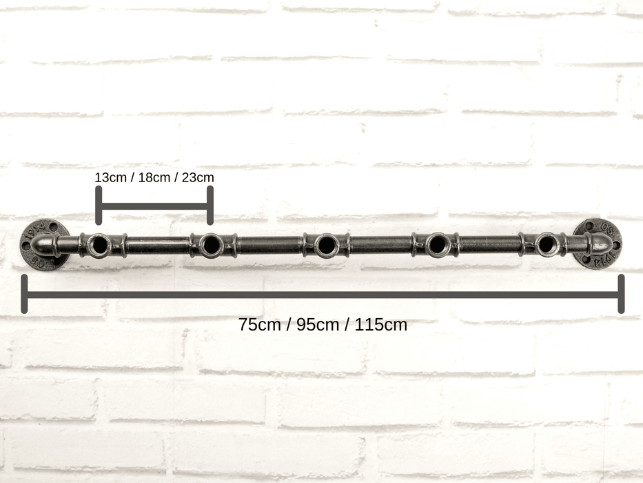 Roulettes en métal noir 90mm avec Adaptateur Plomberie 1/2 ou 3/4 – Home  Invasion