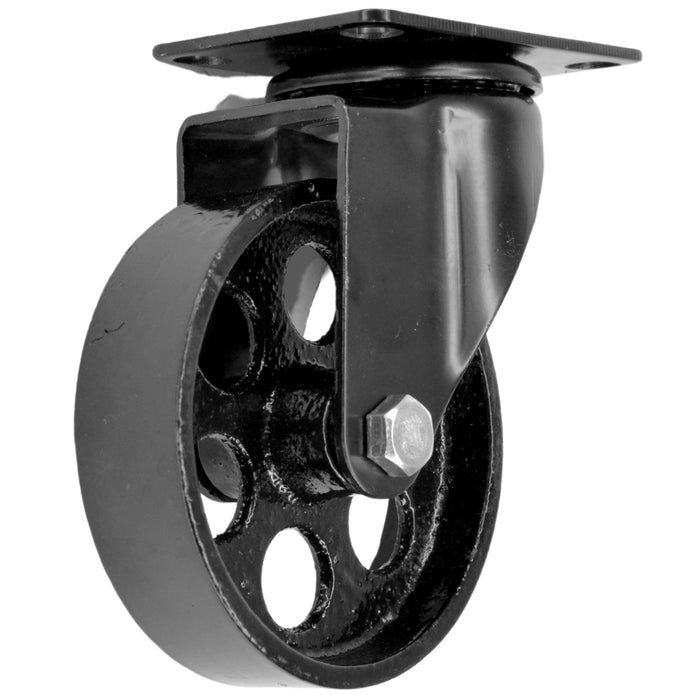 Roulette noir pour meuble en acier et polyuréthane - MC Fact