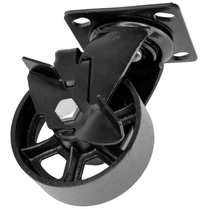 Lot 4 roue roulette noir metal bois diam 60mm pour meuble bureau design  milano neuf - Cdiscount Bricolage