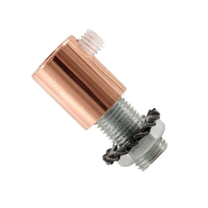 Serre-câble métallique petit doré vis filetage 10/100 - Serre-câbles pour  luminaires - Accessoires pour lampes