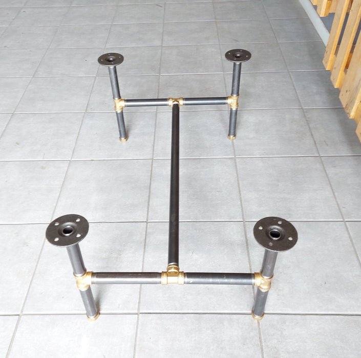 Steel structure kit to make an industrial coffee table — styleindus