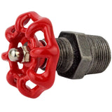 52mm Red Cast Iron Handwheel with Nipple