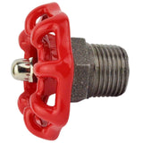 52mm red handwheel on half nipple