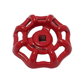 Red handwheel for brass valve